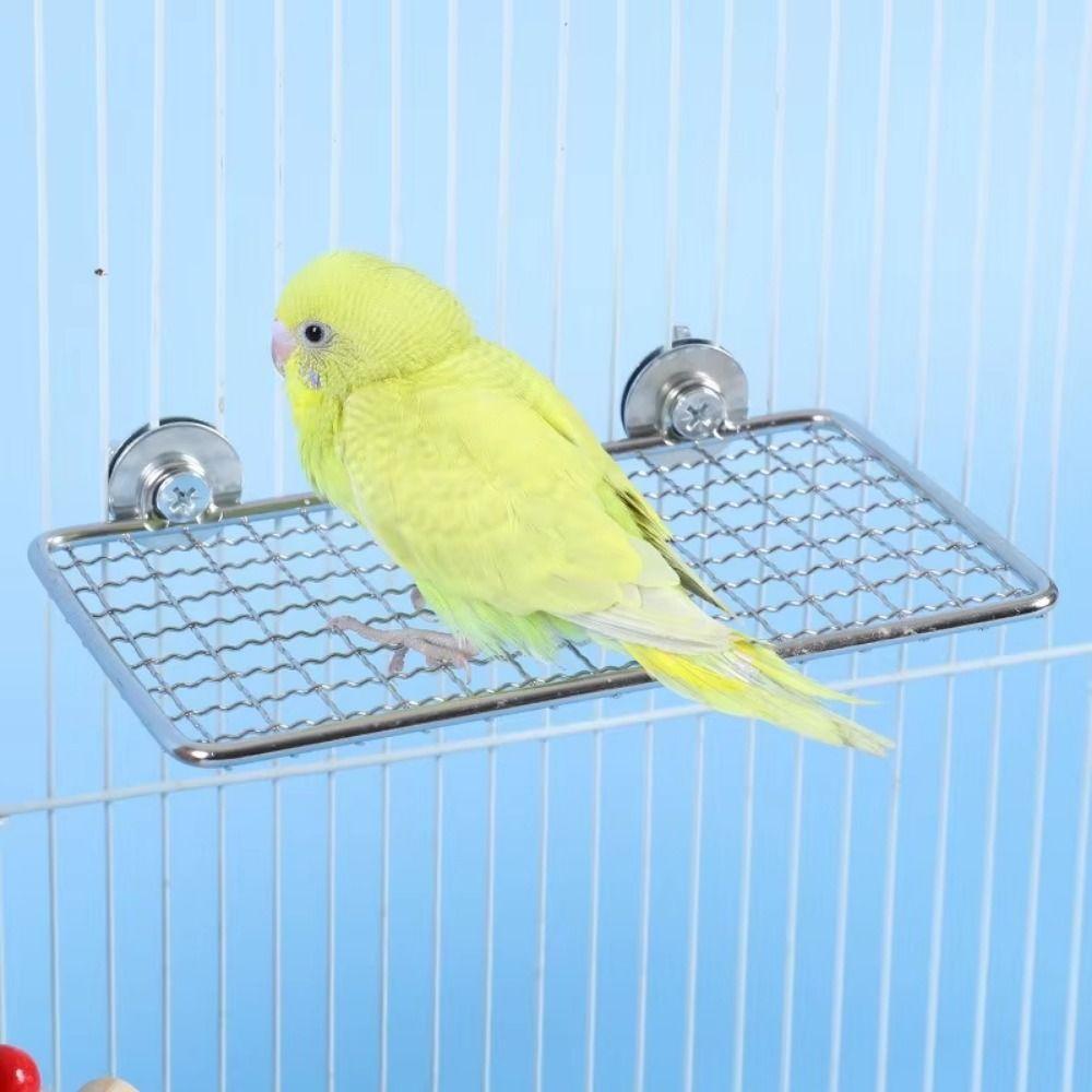 Moisture Proof Stainless Steel Bird Perch Platform Bird Rest Platform  Dining Platform
