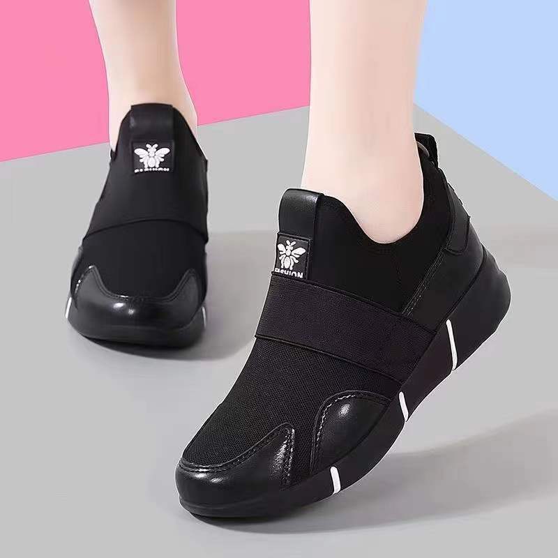 

Женские осенние черные повседневные кроссовки Женские новые удобные спортивные кроссовки Дышащие кроссовки Женские кроссовки для бега De Mujer 36