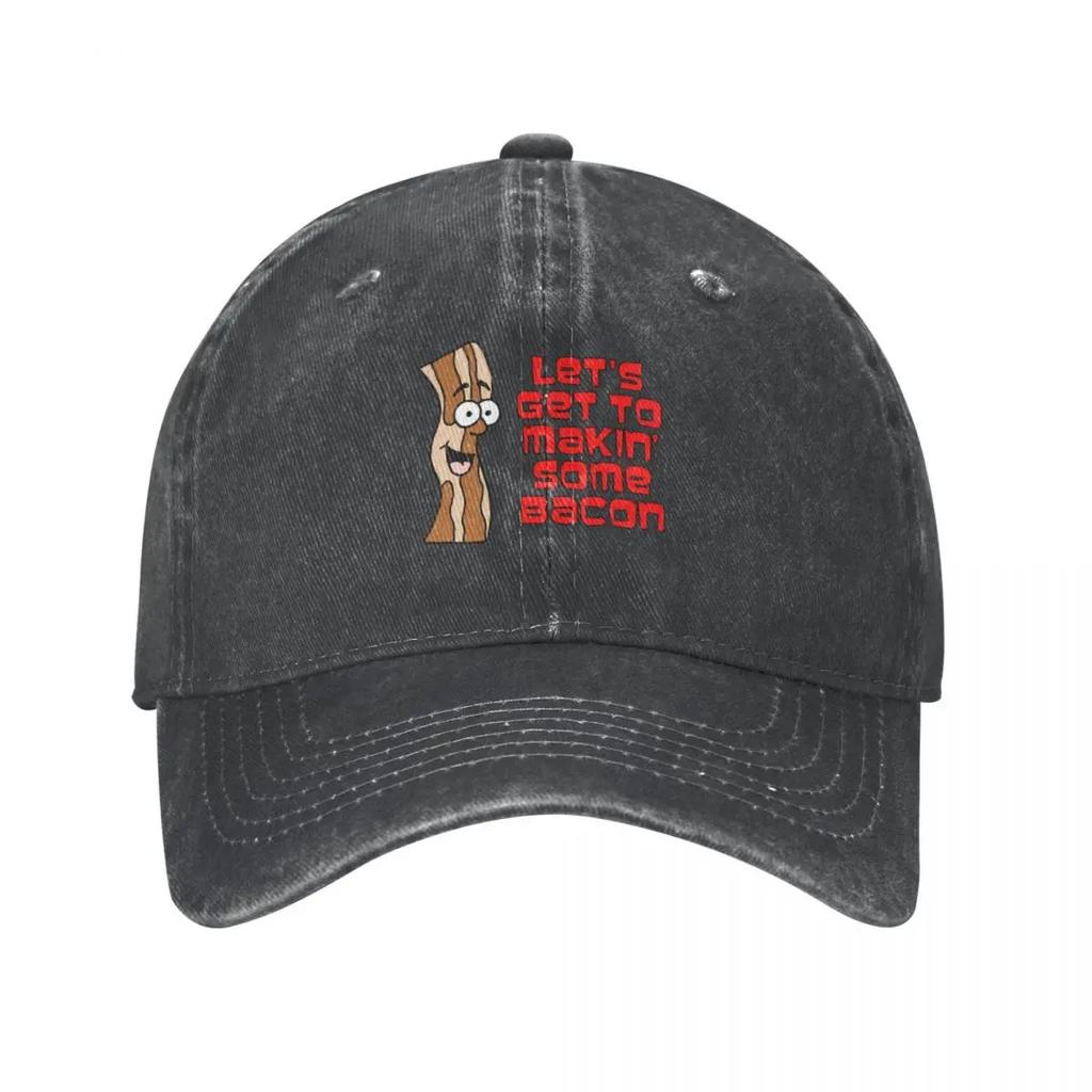 Let's Get To Makin' Some Bacon Cartoon Baseball Cap Uv Protection Solar Hat Cosplay Hats Luxury Woman Hat Men'S