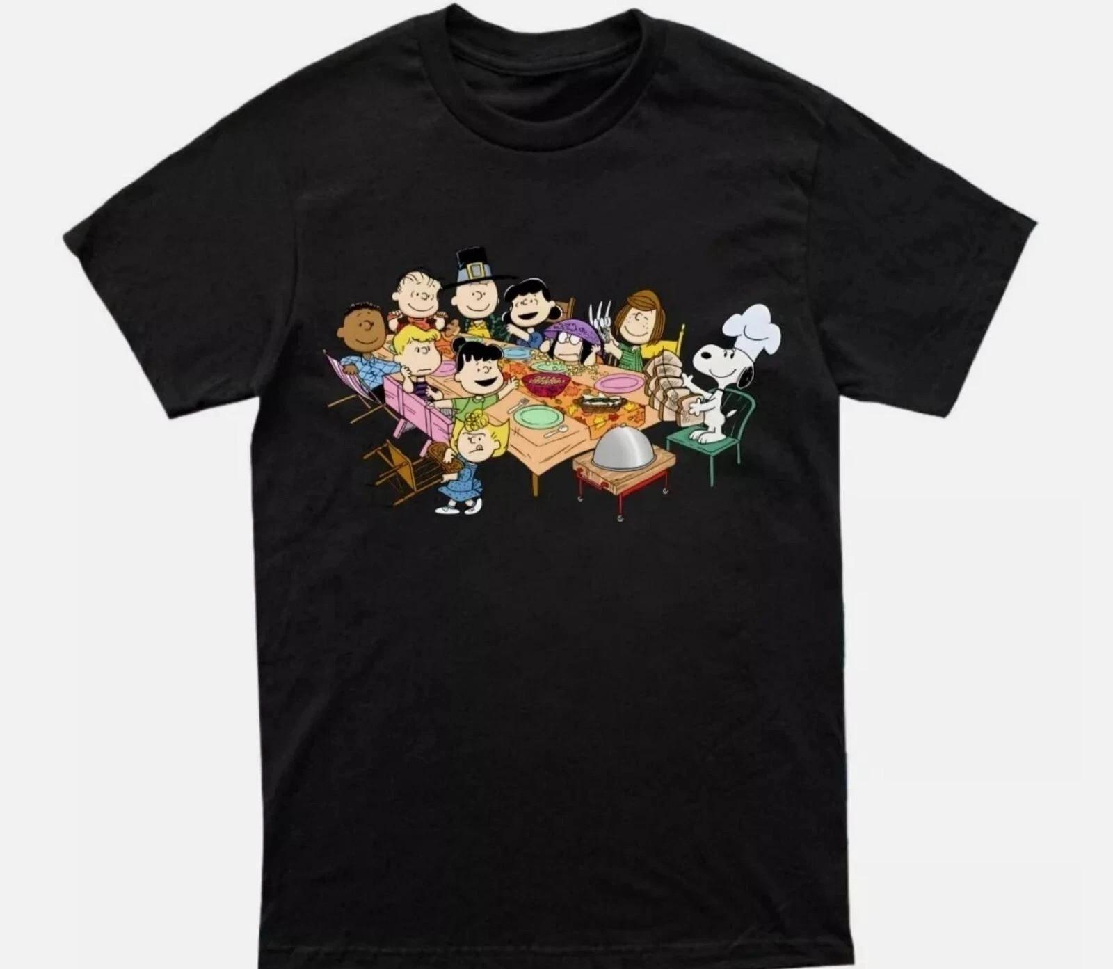 Snoopy Peanuts Thanksgiving Christmas T-Shirt S