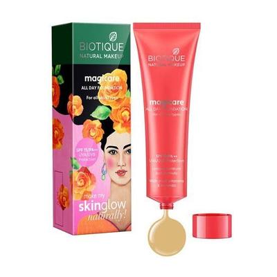 Foundation med SPF 15: nyans Gips (30 ml), Magicare All Day Foundation SPF 15 Gips,