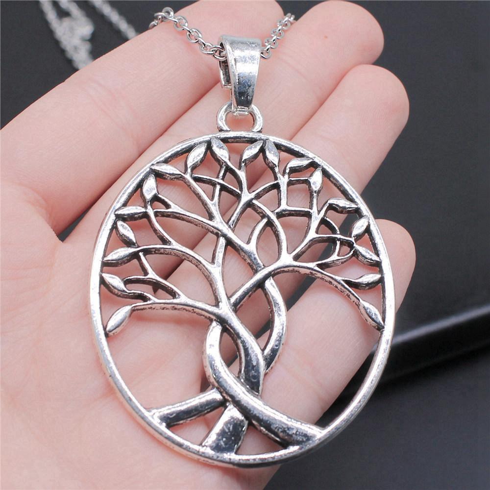 45cm Oder 70cm Lange Kette Halskette Lebensbaum Hochzeitsschmuck Zubehör QN079