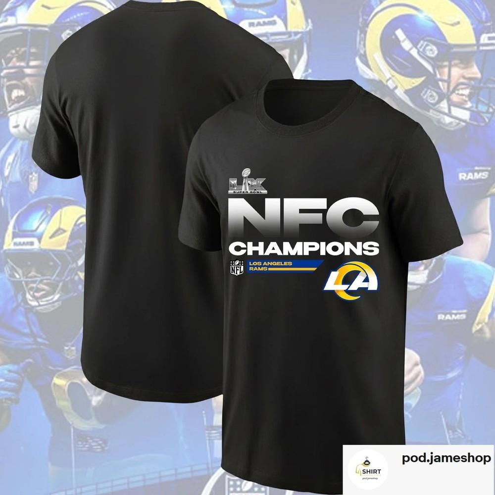 

LA Ram 2025 NFC Champions Legend Black T-Shirt Unisex Fan Gift S-5XL Unisex T-Shirt XXXL