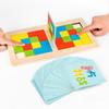 Wooden Speed Cube Puzzle Game for Kids: Early Education & Color Recognition Toy