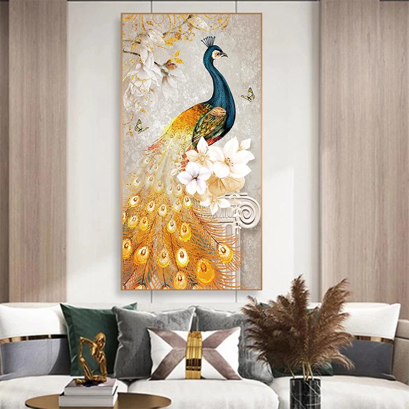 Beauty Peacock Animal Pictures Canvas Painting Posters and Prints Wall Art Pictures for Living Room Home Decor Cuadros