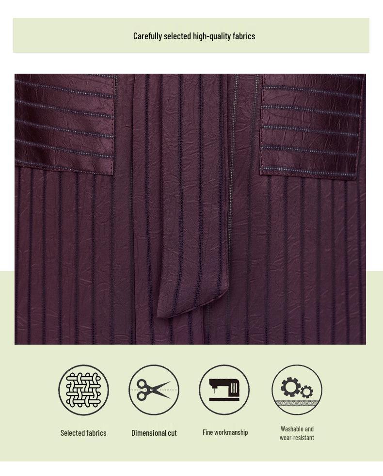 Women's Casual Striped Summer Suit Set 2026: Loose Fashion Slimming Two-Piece with Wide-Leg Pants.