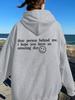 Women's Sweater Plain Letter Print Kangaroo Pocket Drawstring Print Hoodie