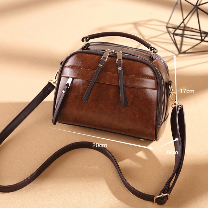 Neue kleine Umhängetaschen Modetrend Damen PU Leder Schultertaschen Vielseitige Kissen Handtaschen Schwarz Braun Rot