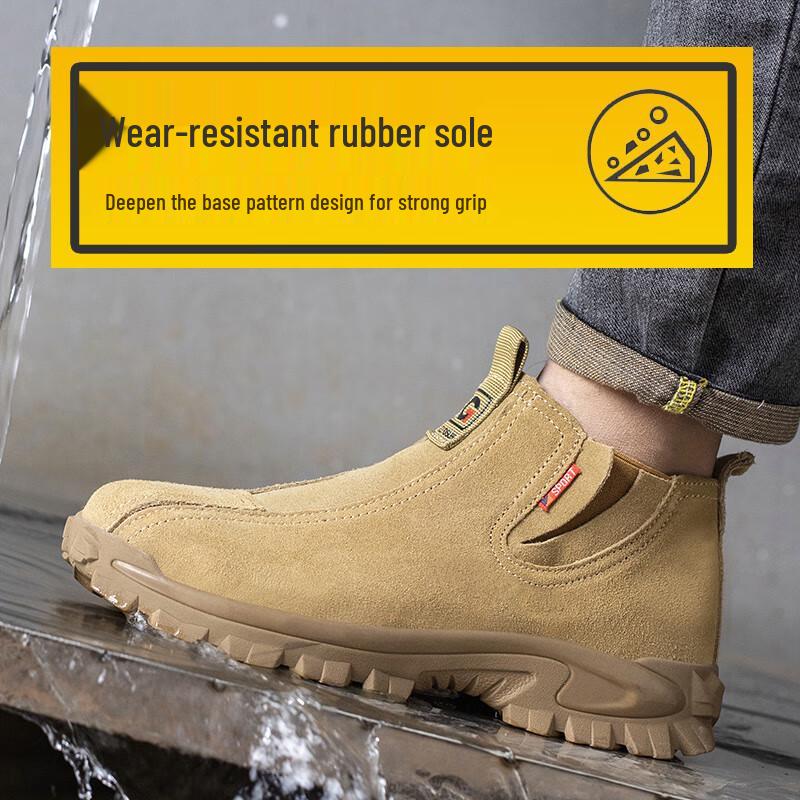 LAOGUANJIA Men s Welder High-Top Steel Toe Safety Shoes 42
