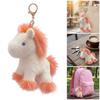 Adorable Horse Plush Keychain Soft PP Cotton Cute Stuffed Animal Toy Bag Hanging Decoration For Girls Gift