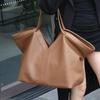 Luxury Genuine Leather Tote Bag For Women Simple Large Capacity Handbag Y-shaped Design Casual Shoulder Bag Commute Shopping Bag