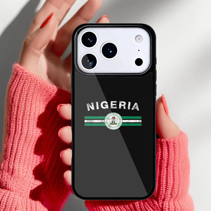 

Nigeria Flag Phone Case for iPhone 17 Air 16e 15 14 13 Pro Max Back Cover for 12 11 Pro Coque iPhone 15 Pro Max