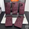 Burgundy Color Magnetic Phone Case for Realme 16 15 15T 14 13 12 11 Pro Plus C85 C83 C100 C100i  Large Window Shockproof Raised case