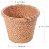 Zerodeko Vintage Home Decor Woven Seagrass Planter Basket Wicker Straw Flower Pots Storage Basket Plant Containers Natural Plant Pot for for Indoor