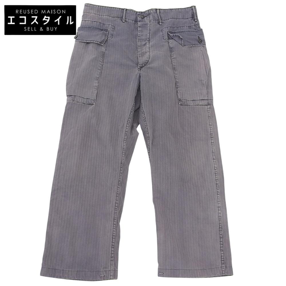 

RRL Herringbone Button Fly Denim Pants, Men s Gray, Size 32x30 Bottoms 32x30 grayUsed