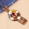 Bohemian Retro Exotic Style Handmade Bohemian Geometric Pendant Ethnic Tribal Style Jewelry Niche Necklace