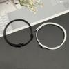 2 Pcs /Lot Cross Couple Wrist Bracelet New Arrival Stylish Fashionable White Black Color Charm Bracelets Present Gift Idea Friend Lover Handmade