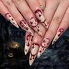 3D Gradient Cat Eye Halloween Nail Art Patches - Wearable European and American Style False Nails