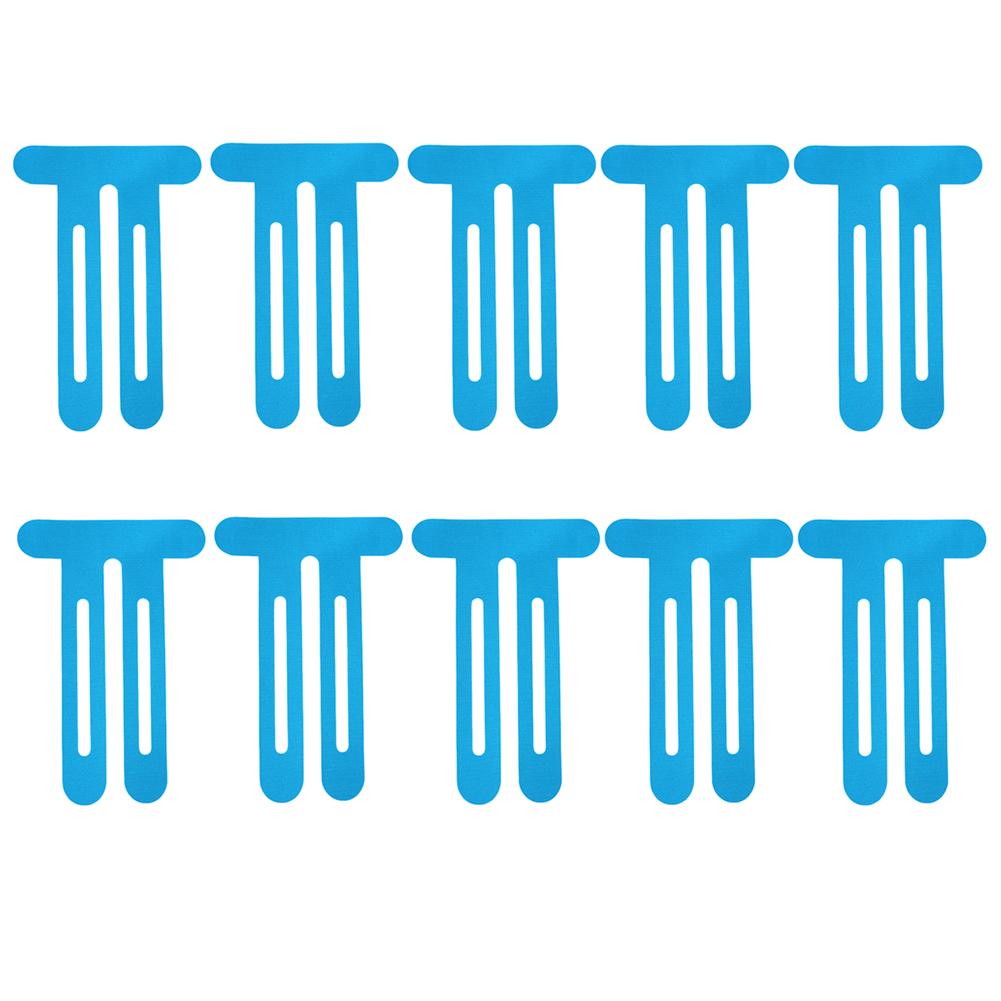 

10Pcs Sport Knee Tape Waterproof Elastic Athletic Muscle Tape Seamless Precut Kinesiology Knee Pad for Knee Support & Stability синий
