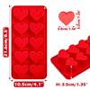 Mini Love Chocolate Heart Shaped Silicone Mold Pink Red Ice Cube Mold Multifunctional DIY Pudding Candy Mold Whiskey Kitchen