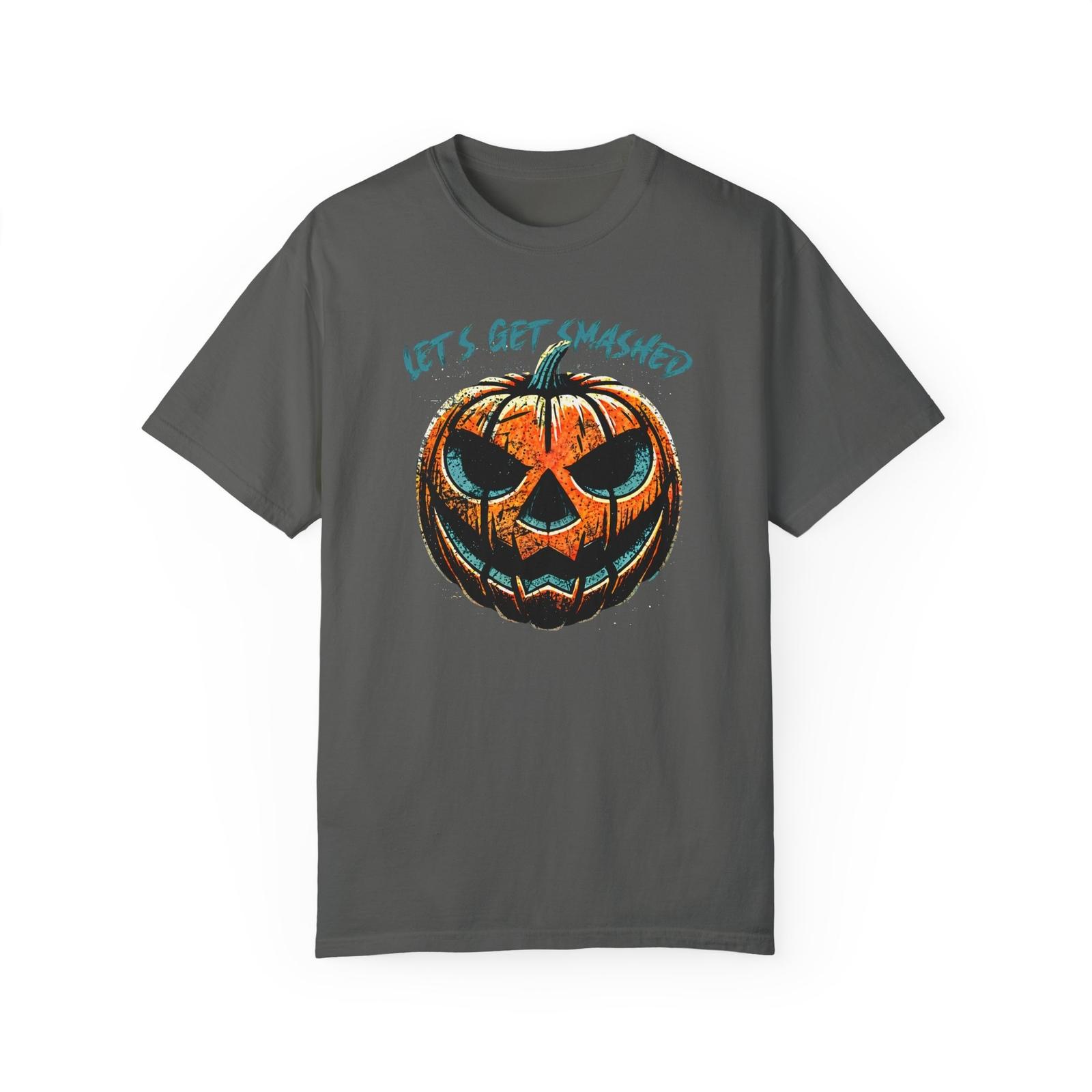 Let s Get Smashed Pumpkin Halloween TShirt, Spooky Funny Pumpkin Party Tee S разноцветный