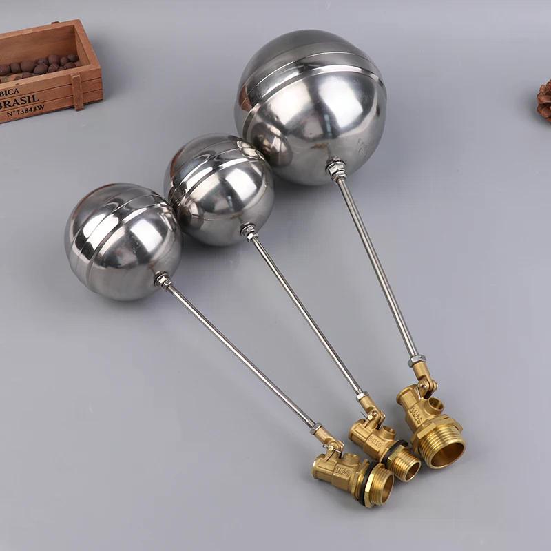 

1/2 3/4 1 Brass Float Valve Cold And Hot Water Tank Floating Ball Valve Toilet Valve SS201 Stem Flow Control Cistern DN15