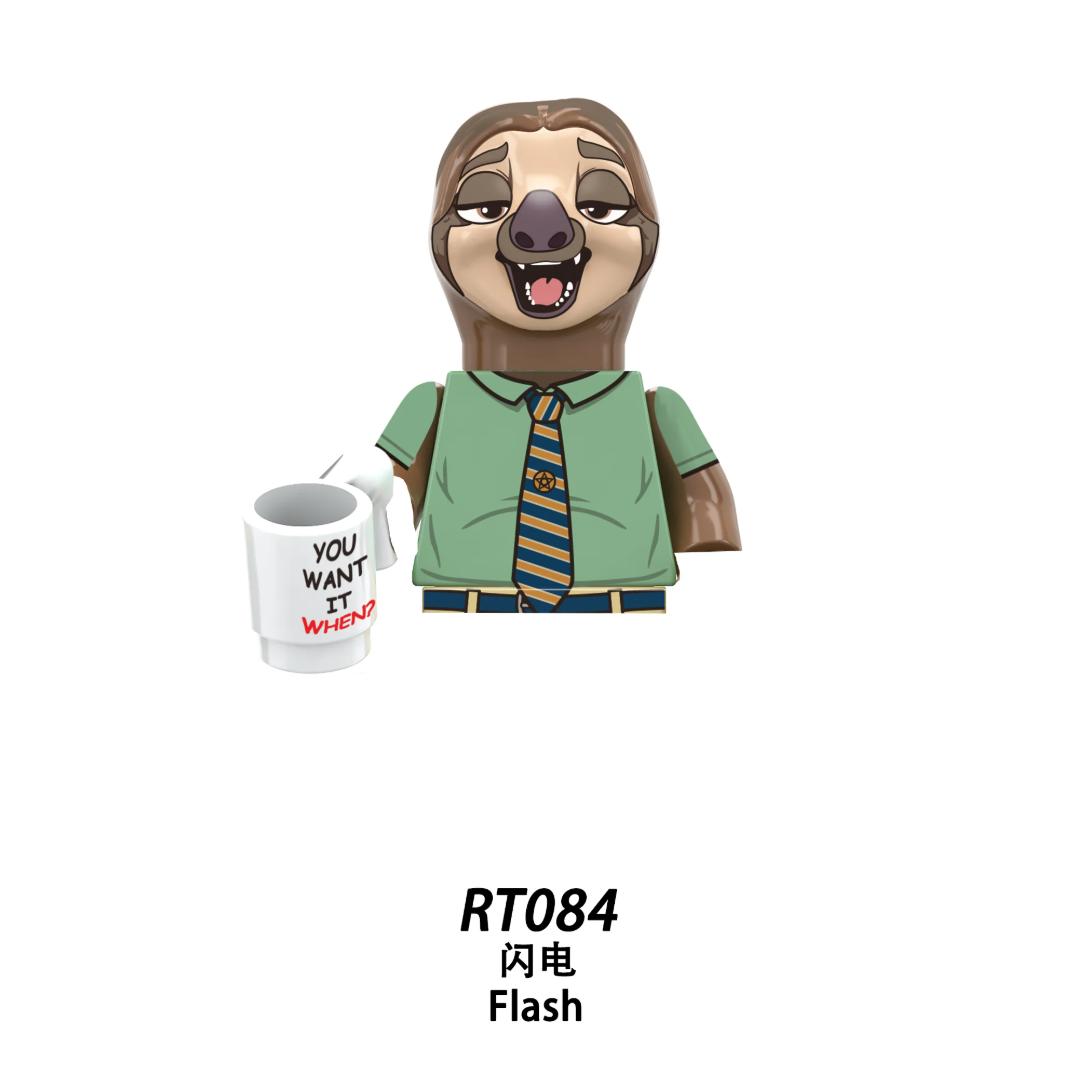 

Zootopia Construction Block Figures RT8012Nick Judy Dawn Bellwether Leodore LionheartFlash Chief Bogo Cartoon Collectible Gif