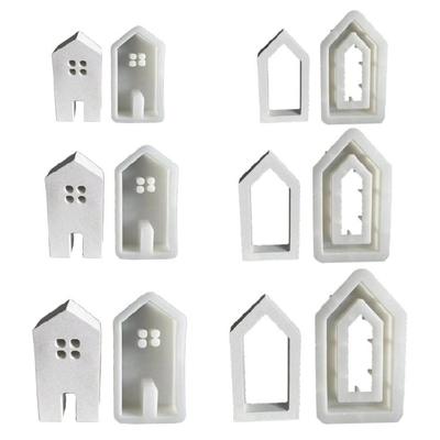 Moule en Silicone Maison Moule en Béton Gypse DIY Bougie d'Aromathérapie Moules en Résine