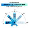 Adjustable Single Hole Bracket 2in 52mm Aluminum Auto Gauge Meter Pod Mount Holder Car Pillar Gauge Meter Mount Bracket