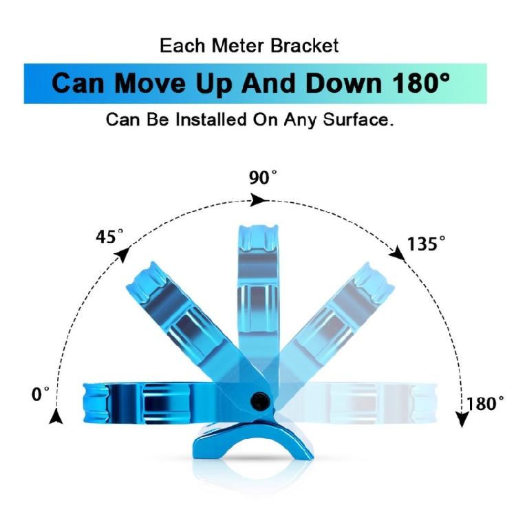 Adjustable Single Hole Bracket 2in 52mm Aluminum Auto Gauge Meter Pod Mount Holder Car Pillar Gauge Meter Mount Bracket