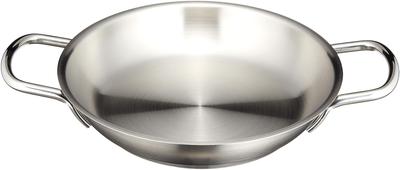 Endo Shoji Commercial Murano Induktion Omelett IH Edelstahl AOM0502 Pfanne, 24cm, kompatibel, 18-8 Stahl,