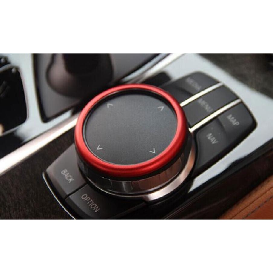 18-22 Middle Console Multimedia Button Switch Red Aluminum For BMW 5 Series G30