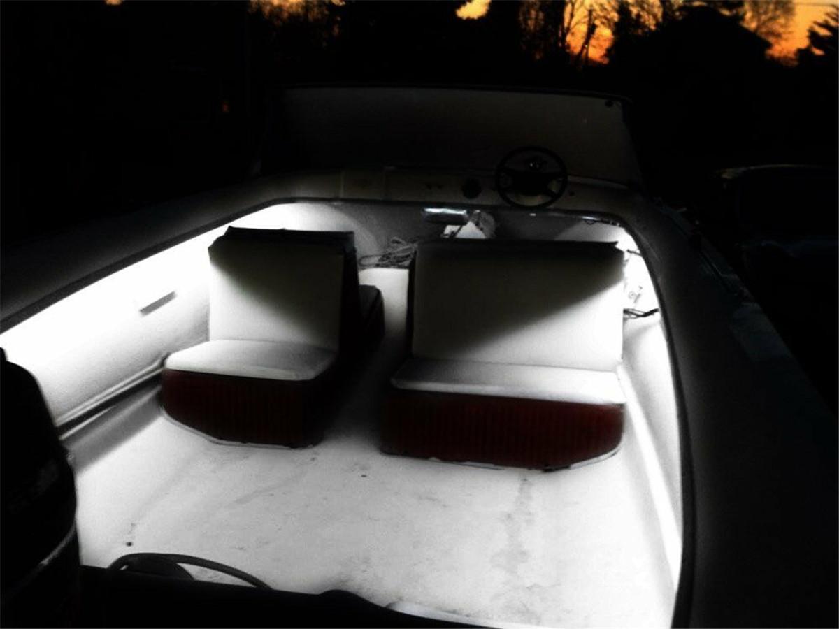 

2 Pcs Bright White 6 Led Car Suv Door/License Plate Light Pickup Truck Bed Light