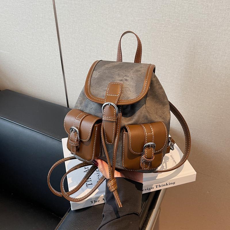 

Рюкзак Женский Модный Нишевый Дизайн Досуг Студенческий Класс Школьная Сумка Сумка-Ведро Легкий Дорожный Рюкзак