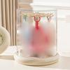 360 View Transparent Showcase With Rotating Base For Home Store Display ABS PET Construction Storage Stand