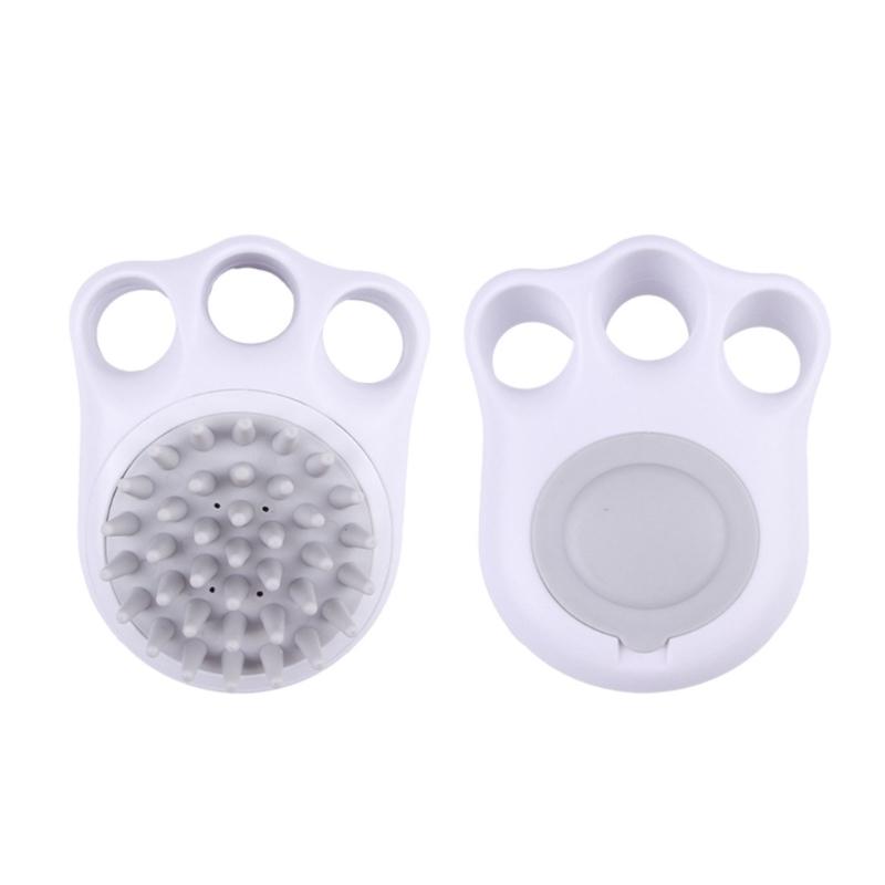 

Pet Shampoo Dispenser Cleaning Brush Comfort Massage Grooming Hair Removal сірий колір