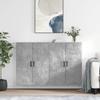 VidaXL Wall Cabinets 2 Pcs Concrete Grey 69.5x34x90 Cm 3195631
