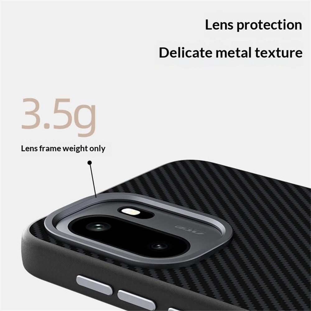 ABEEL For OnePlus 15R 5G/Ace 6T 5G Magnetic Case Carbon Fiber Texture TPU PC PU Phone Back Cover