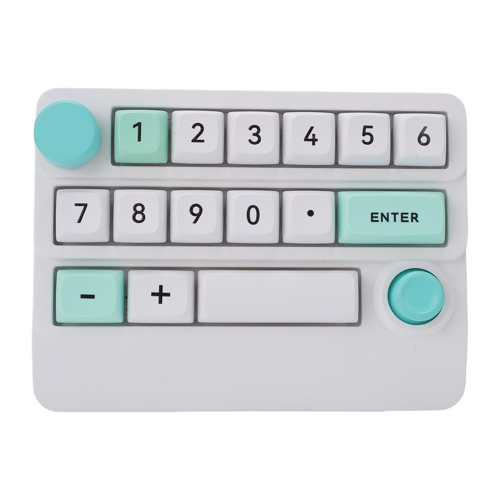 Wireless RGB Mechanical Numeric Keypad Hot Swappable Macro Programmable Numpad Joystick Knob Control Tri Mode 15 Key