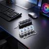 -Led Fidget Button 4Eys Keyboard Tester; Mechanical Keycap Toy For Stress Relief...