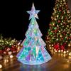 Christmas Tree Colorful Lights Hotel Showcase Front Desk Decoration Creative Ornaments Home Small Christmas Day Decorations
