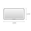 Car Led Makeup Mirror Three Gear Adjustment Sun Visor Plate Interior Rear Mirror Dimmable Touch Screen Auto Vanity Mirror