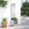 Garden Privacy Screen Canvas Silver 32 x 150 cm Galvanized Steel