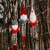 Christmas Gnome Pendant 6pcs Long Leg for Doll Xmas Festival Baby Shower Decorat