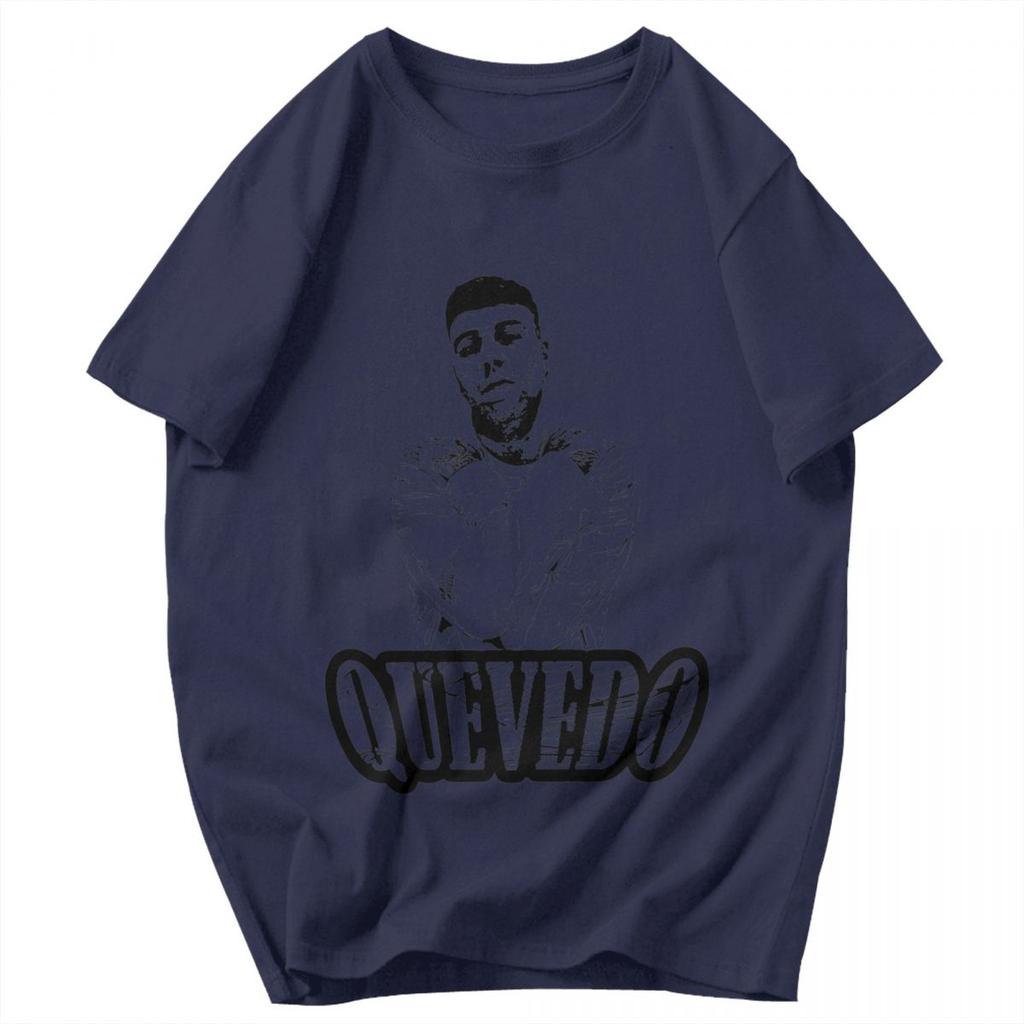 Men T Shirt Rapper QUEVEDO Trendy Pops Y2K Graphic Anime Unisex Tops T Shirts