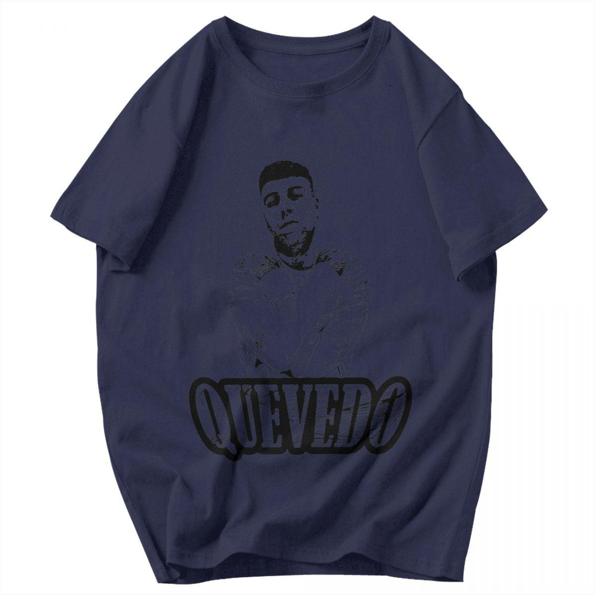 

Men T Shirt Rapper QUEVEDO Trendy Pops Y2K Graphic Anime Unisex Tops T Shirts 4XL