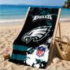 Asciugamano da Spiaggia Philadelphia Eagles Partita Notturna, Asciugatura Rapida, Facile da Curare, Adatto sia per il Fitness che per le Vacanze al Mare, Essenziale Sportivo