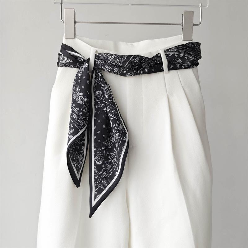 Versatile Silk Scarf/Belt Accessory for Women - 2025 Design, Perfect for Neck or Waist, Trendy with Jeans