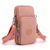 Stilvolle Beige Crossbody Sling Tasche mit Mehreren Taschen Leichte Handy-Geldbörse mit Verstellbarem Riemen Umhängetasche für Damen für den Täglichen Gebrauch