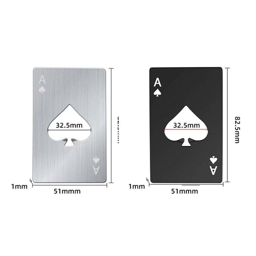 Silver/Black Bottle Can Opener Credit Card Size Credit Card Bottle Opener  Gift